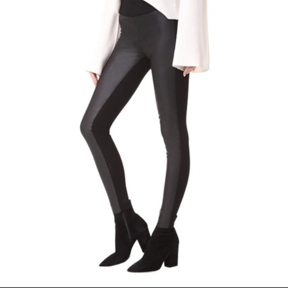 BNWT Club Monaco leather leggings size 00 - Picture 6 of 6